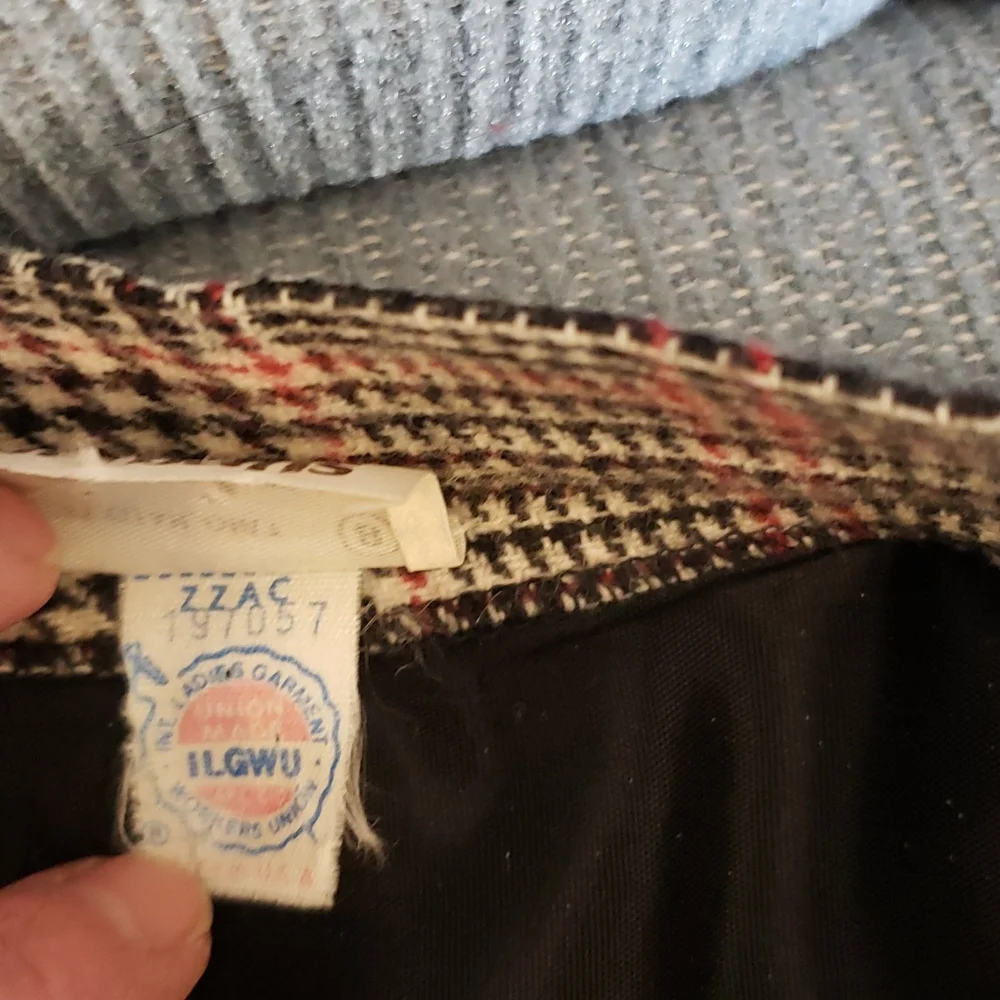 Country Suburban Vintage Wool Plaid Skirt Sz 8 - Picture 5 of 7